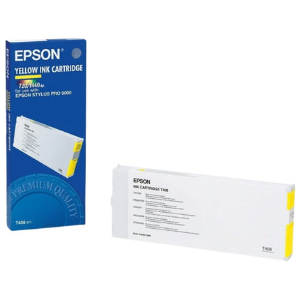 Genuine Epson T408 220ml Standard Yield Yellow Inkjet Cartridge, T408011
