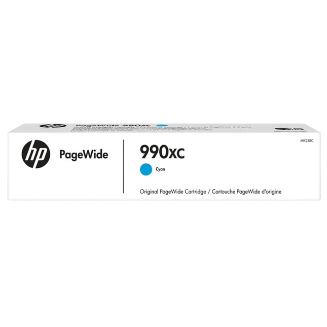 Genuine HP 990XC Cyan High-Yield PageWide Ink Cartridge, M0K05XC