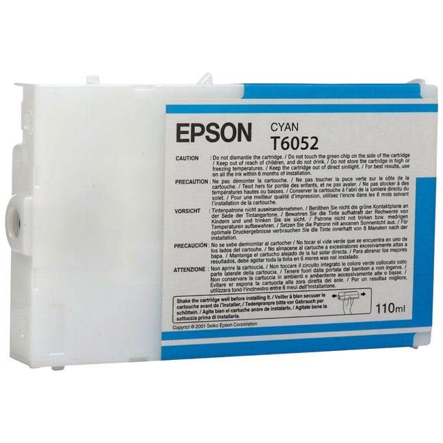 Epson T6052 Cyan Ink Cartridge, T605200