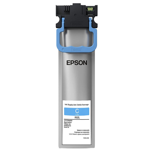 Original Epson R02L Standard Yield Cyan Ink Cartridge, R02L220