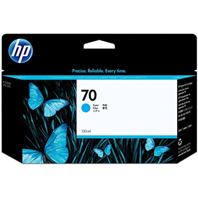 Original HP 70 130-ml (C9452A) Cyan Ink Cartridge