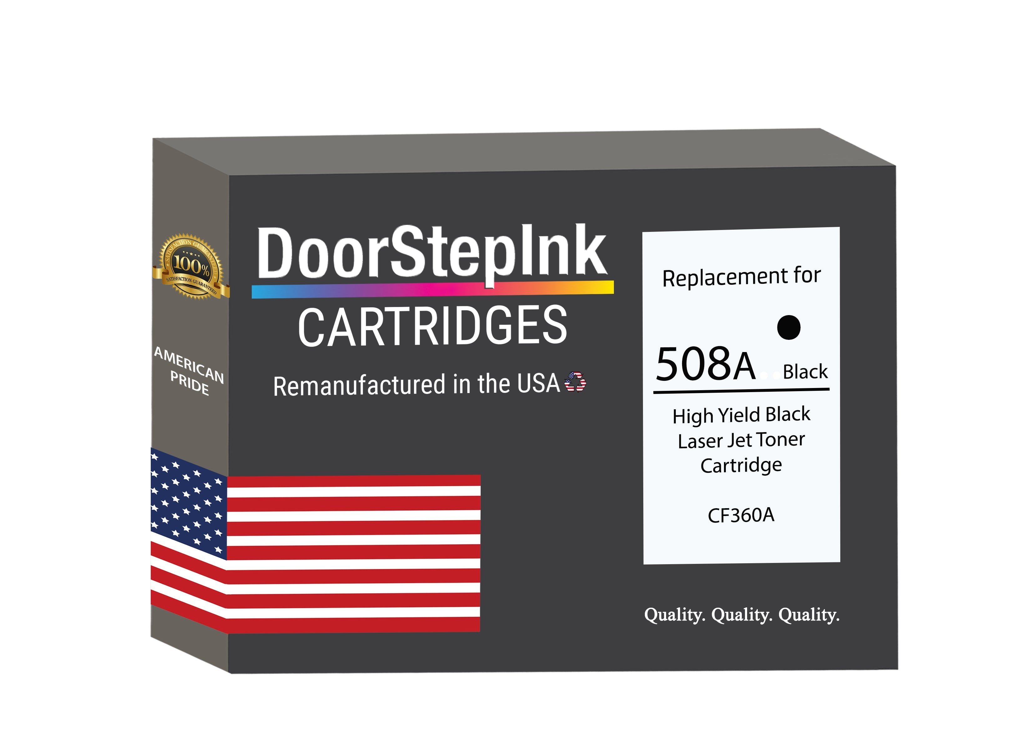Remanufactured Black Toner, Replacement for 508A (CF360A), 6,000 Page-Yield