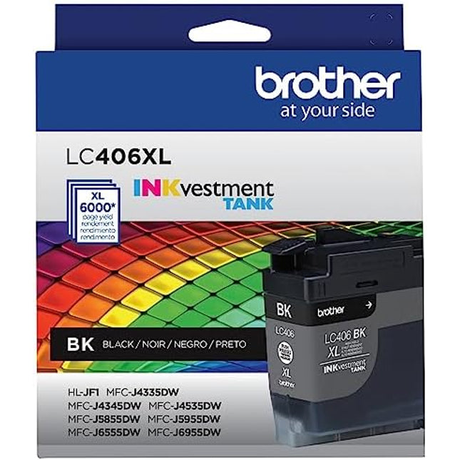 Original Brother LC406XL High Yield Black Ink Cartridge