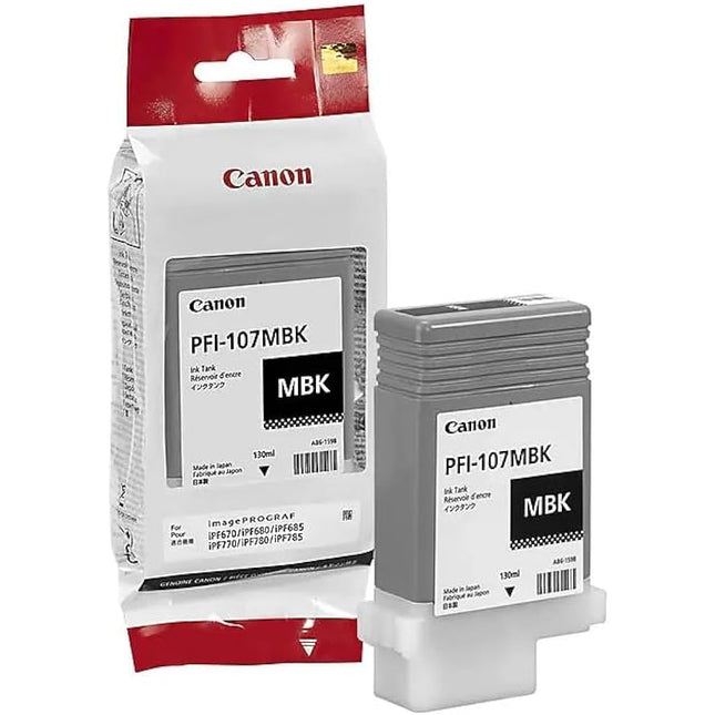 Original Canon PFI-107 130mL Matte Black Ink Cartridge