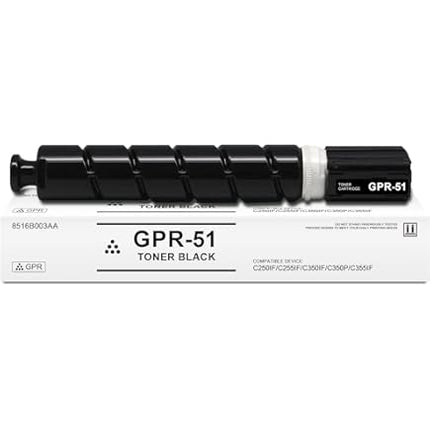 Original Canon GPR-51 Standard Yield Black Toner Cartridge, 8516B003