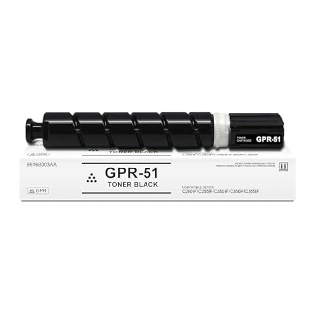 New, Pre-owned, Original Canon GPR-51 Standard Yield Black Toner Cartridge, 8516B003