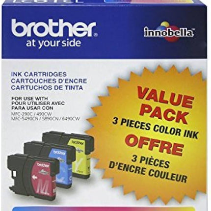 Brother LC61  Cyan, Magenta and Yellow Ink Cartridges (3 Pack)