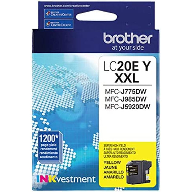 Brother LC20E Extra High Yield Yellow Ink Cartridge