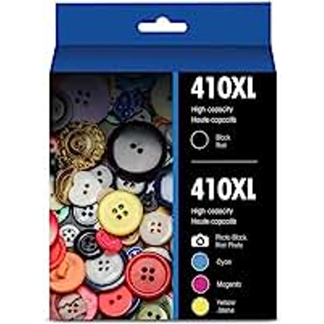 Epson 410XL Black, Photo Black and Color Ink Cartridges