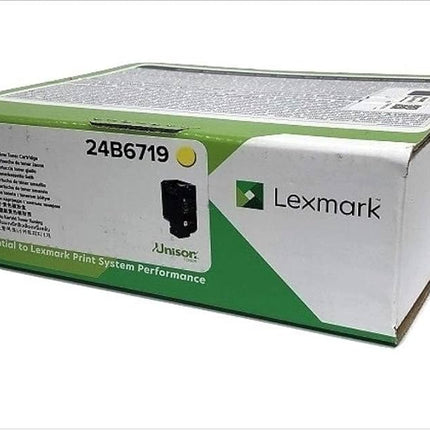 Original Lexmark XC4140 Standard Yield Yellow Toner Cartridge, 24B6719