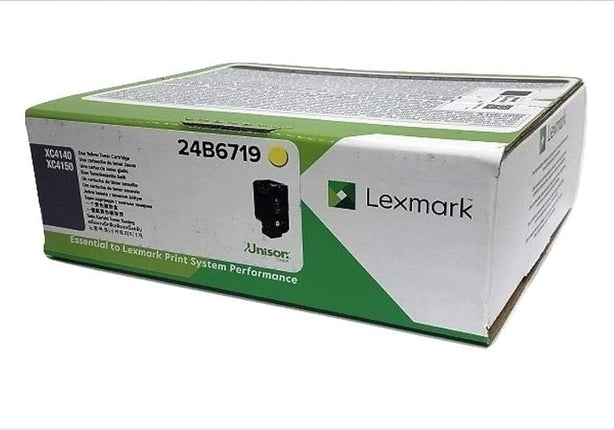Original Lexmark XC4140 Standard Yield Yellow Toner Cartridge, 24B6719