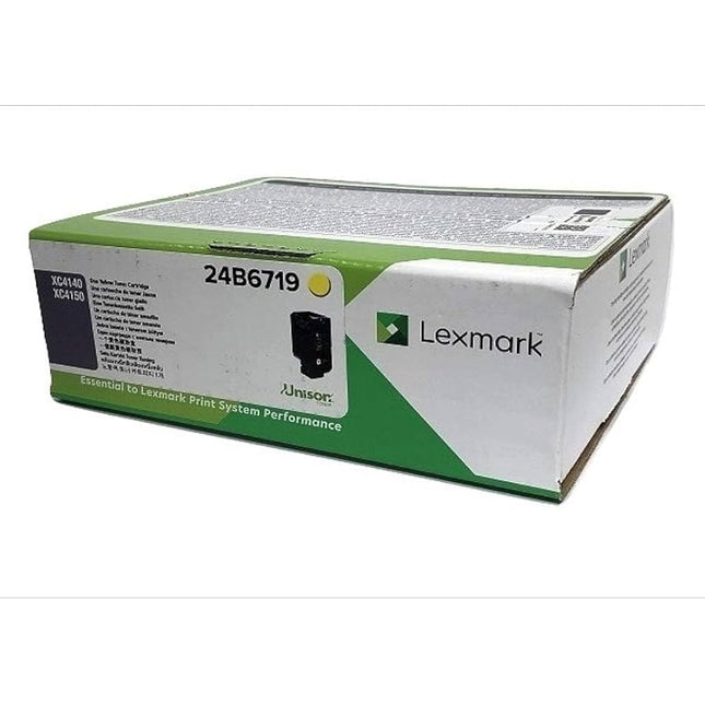 Original Lexmark XC4140 Standard Yield Yellow Toner Cartridge, 24B6719