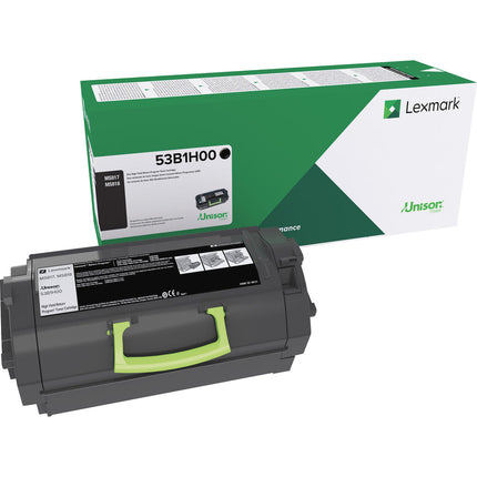 Original Lexmark MS817/MS818 High Yield Black Toner Cartridge, 53B1H00