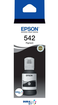 Genuine Epson 542 Standard Yield Black Ink Bottle, T542120