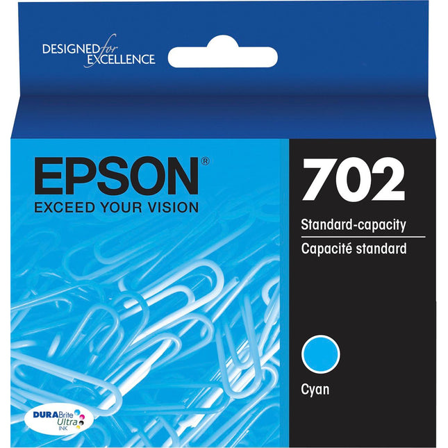 Epson T702 Cyan Standard Yield (T702220-S) Ink Cartridge