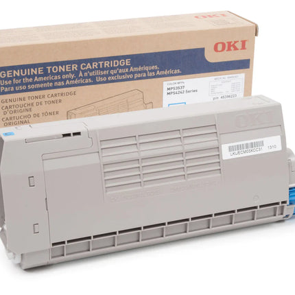 Original Okidata MPS3537 High Yield Cyan Toner Cartridge, 58400301
