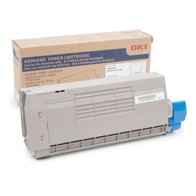 Original Okidata MPS3537 High Yield Cyan Toner Cartridge, 58400301