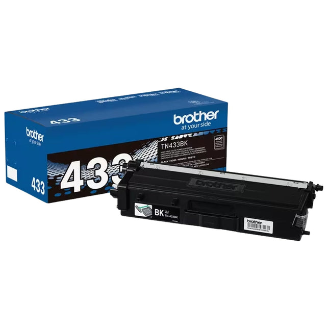 Brother TN-433 Black Toner Cartridge, TN433BK