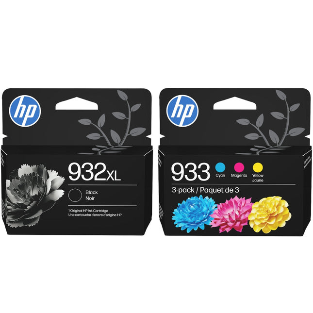 HP 932XL Black & 933 Color Ink Cartridge