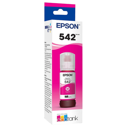 Genuine Epson T542 70ml Standard Yield Magenta Ink Bottle, T542320