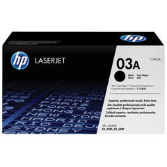 Original HP 03A Standard Yield Black Laser Toner Cartridge, C3903A