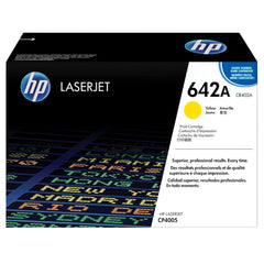 HP 642A Standard Yield Yellow LaserJet Toner Cartridge, CB402A