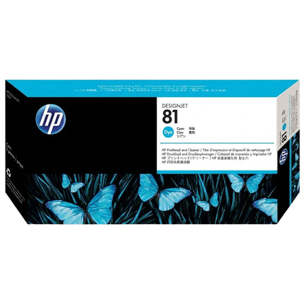 Genuine HP 81 Cyan Printhead ONLY DesignJet Ink Cartridge, C4951A