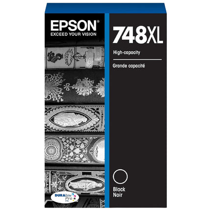 Epson 748XL High-Yield Black DURABrite Pro Ink Cartridge, T748XL120