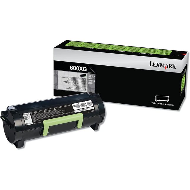 Original Lexmark 600XG, Extra High-Yield Black Return Program Toner Cartridge, 60F0X0G