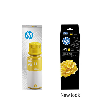 Original HP 31 High-Yield Yellow Ink Bottle, 1VU28AN
