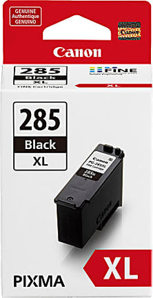 Original Canon PG-285XL High Yield Black Ink Cartridge, 6196C001