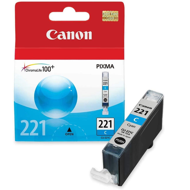 Original Canon CLI-221 Cyan Ink Cartridge