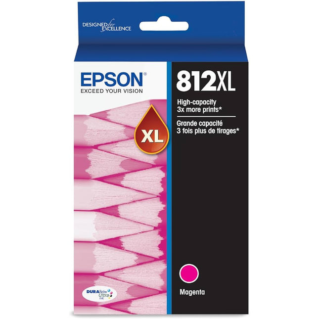 Epson T812XL Magenta High Yield Ink Cartridge (T812XL320-S)