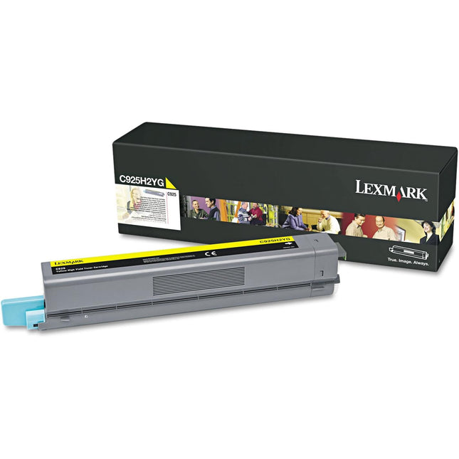 Original Lexmark C925 High Yield Yellow Toner Cartridge, C925H2YG