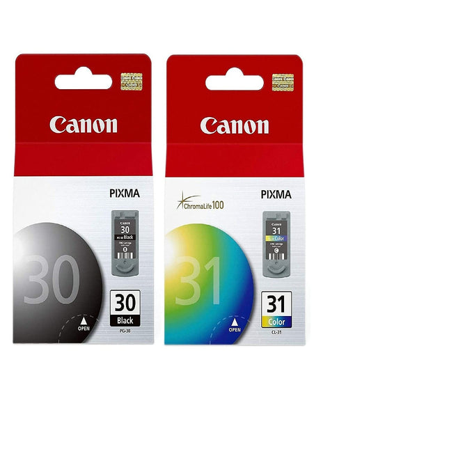 Canon PG-30 Black and CL-31 Color Printer Ink Cartridges