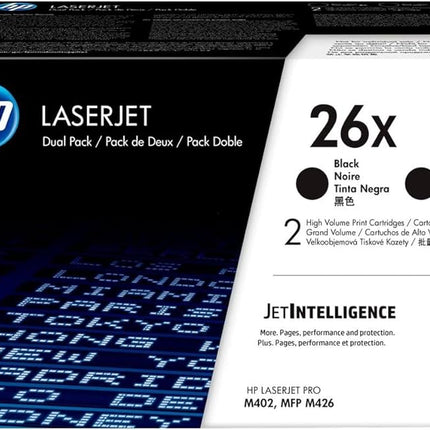 HP 26X High Yield Black LaserJet Toner Cartridge, CF226D