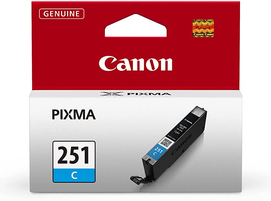 Canon CLI-251 °C XL – Cyan Ink Cartridge (Cyan Ink Cartridges