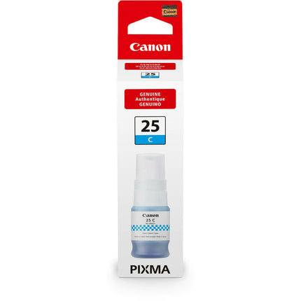 Original Canon GI-25 High Yield Cyan Ink Bottle, 6277C001 