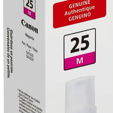 Original Canon GI-25 High Yield Magenta Ink Bottle, 6278C001 