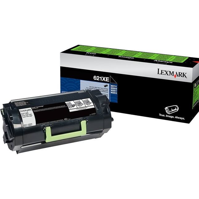 Lexmark 621X Black Extra-High Yield Toner Cartridge, 62D1X0E