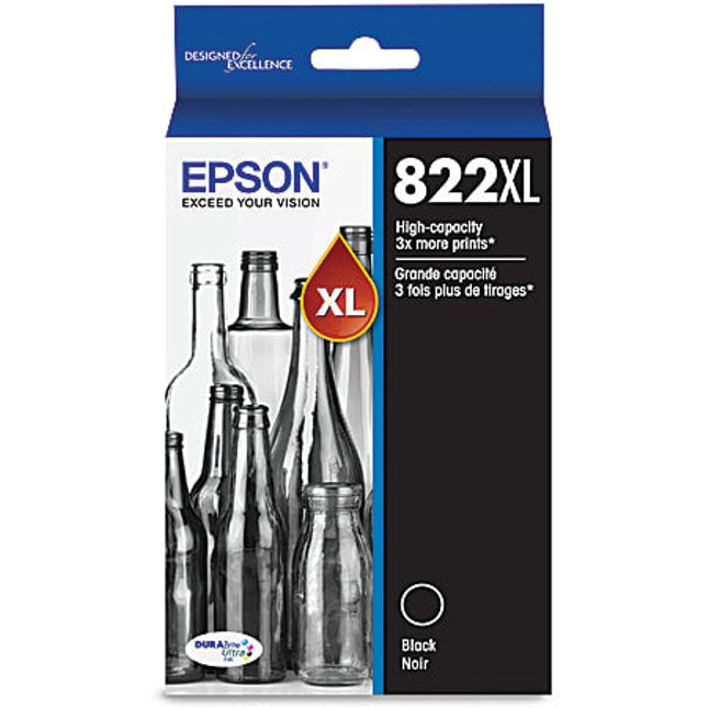 Epson 822XL High Yield Black Single Ink Cartridge