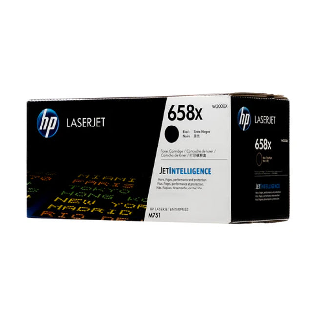 Original HP 658X High Yield Black Toner Cartridge, W2000X