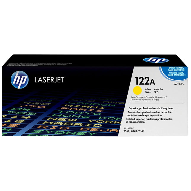 HP 122A (Q3962A) Yellow Original LaserJet Toner Cartridge