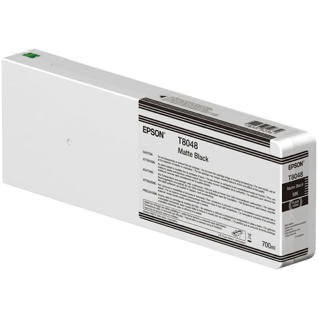 Genuine Epson 700ml UltraChrome HD Matte Black Ink Cartridge, T804800