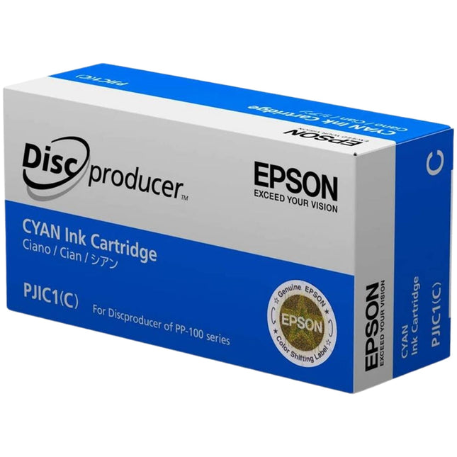 Original Epson PJIC1 Standard Yield Cyan Ink Cartridge, C13S020447