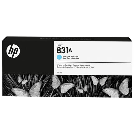 HP 831A Light Cyan 775ml Ink Cartridge, CZ686A