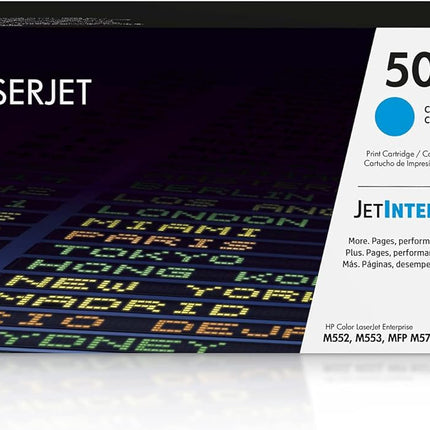 HP 508A Standard Yield Cyan LaserJet Toner Cartridge, CF361A