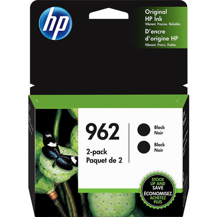 Original HP 962 (3HZ99AN) Black Ink Cartridge- Twin Pack