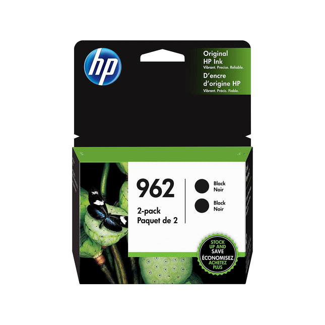 Original HP 962 (3HZ99AN) Black Ink Cartridge- Twin Pack