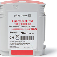 Original Pitney Bowes 787-0 Fluorescent Red Ink Cartridge